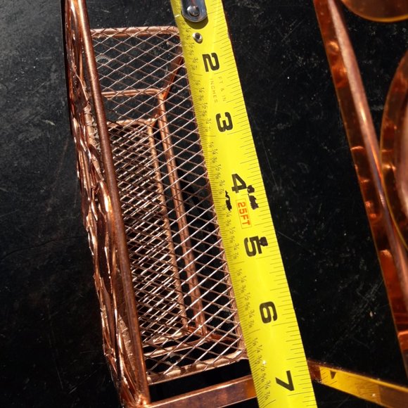Display Shelf for Wall or Table Top Copper Metal Spice Rack shelves Wall Hanging - Picture 8 of 12